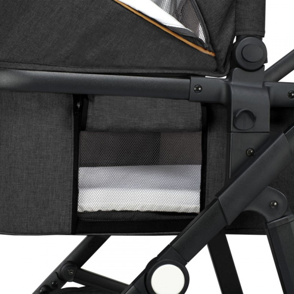 Poussette trio amber + nacelle + coque grey graphite Lionelo