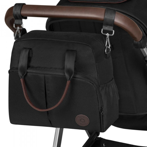 Poussette trio amber + nacelle + coque grey graphite Lionelo