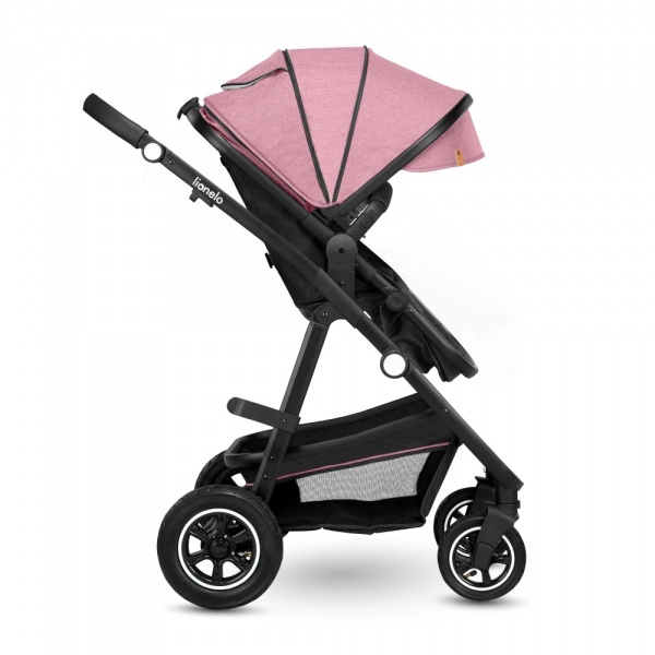 Poussette duo amber + nacelle pink Lionelo