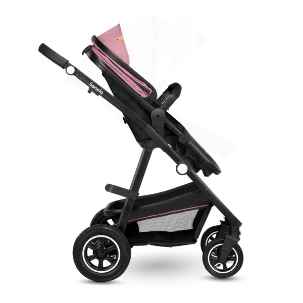 Poussette duo amber + nacelle pink Lionelo