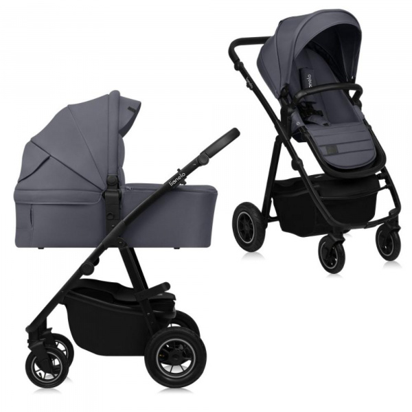 Poussette duo amber + nacelle grey graphite Lionelo