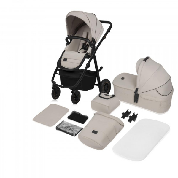 Poussette duo amber + nacelle beige sand Lionelo