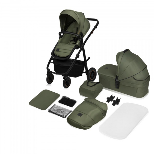 Poussette duo amber + nacelle grey graphite Lionelo