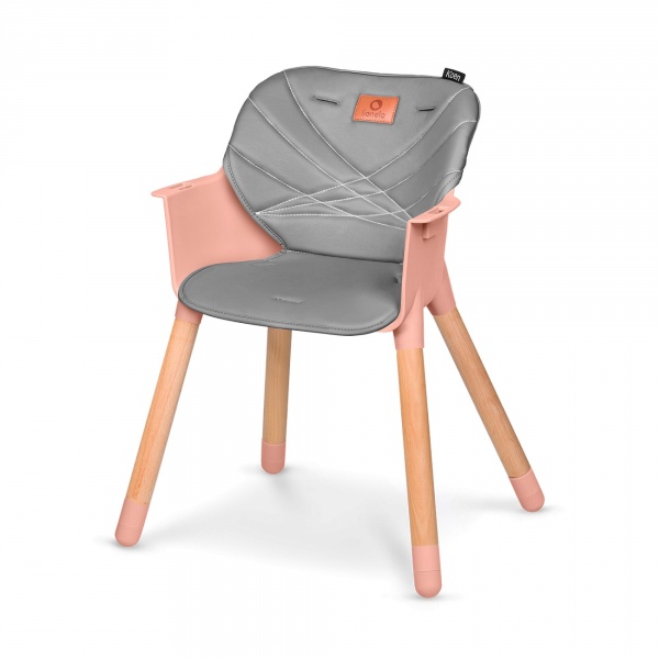 Chaise haute évolutive koen pink rose Lionelo