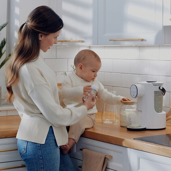 Robot préparateur de boissons lactées babypresto - white natural Lionelo