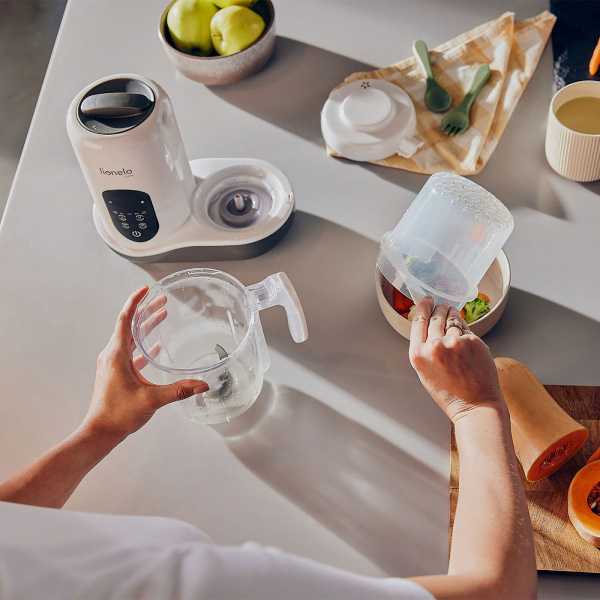 Robot cuiseur / mixeur bébé - white natural grey Lionelo