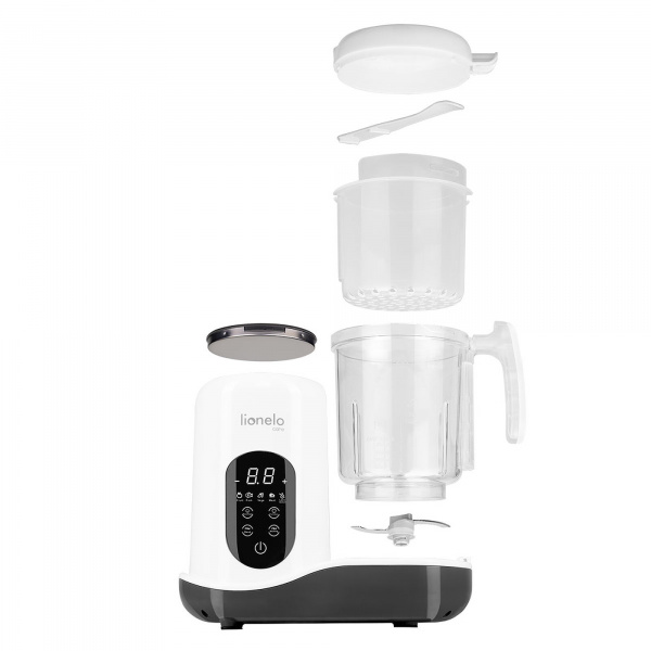 Robot cuiseur / mixeur bébé - white natural grey Lionelo