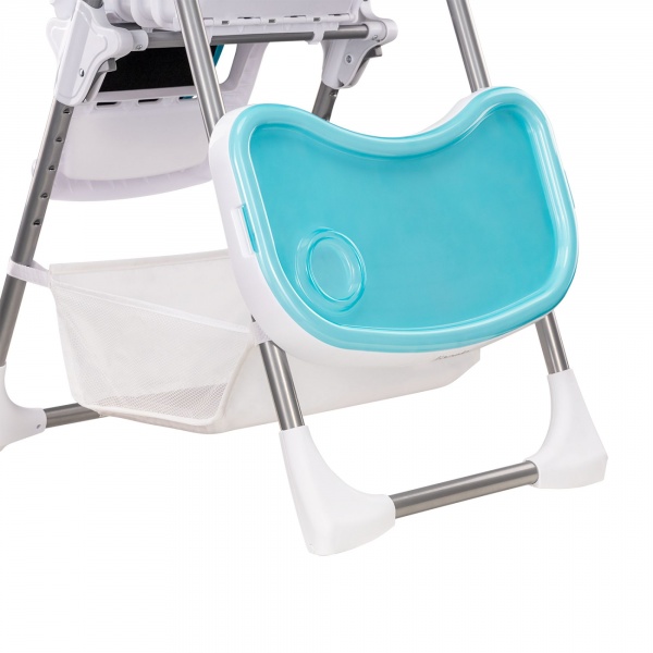 Chaise haute linn plus turquoise Lionelo