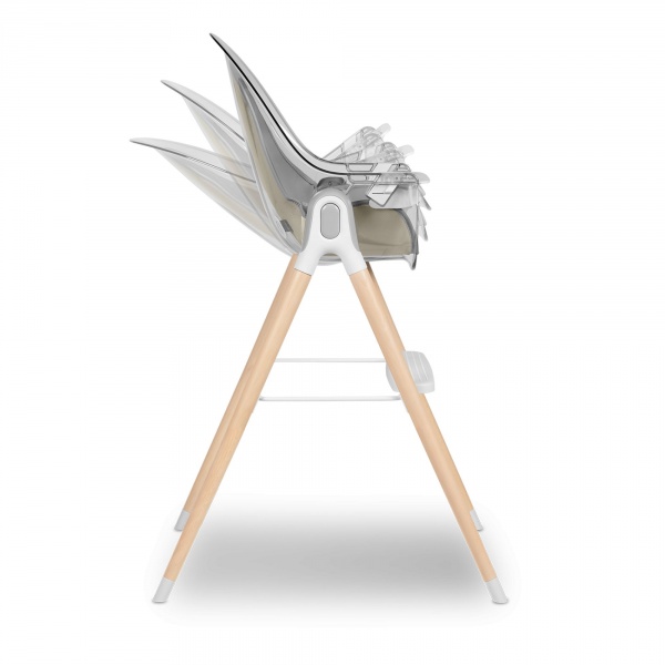 Chaise haute évolutive maya white Lionelo