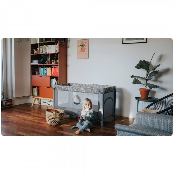 Lit parapluie stefi grey concrete multicolor Lionelo