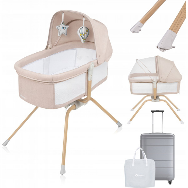 Lit voyage bébé 3en1 malin evo - beige natural Lionelo