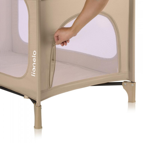 Lit parapluie jasmin easy fold beige sand Lionelo