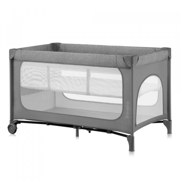 Lit parapluie jasmin easy fold grey stone Lionelo