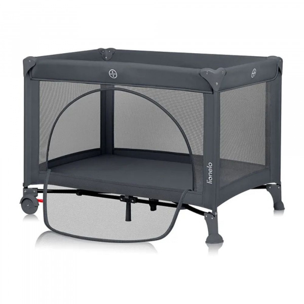 Lit parapluie bébé laura compact 2 en 1 grey concrete Lionelo