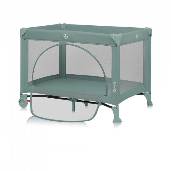 Lit parapluie bébé laura compact 2 en 1 green sage Lionelo