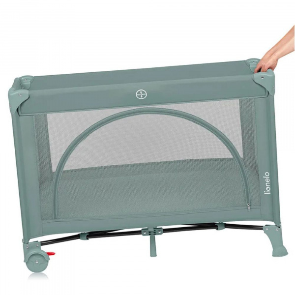 Lit parapluie bébé laura compact 2 en 1 green sage Lionelo