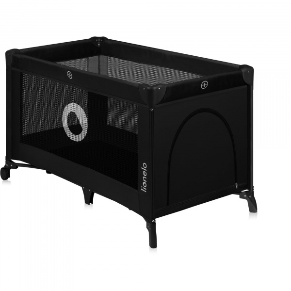 Lit parapluie bébé stefi - black carbon Lionelo