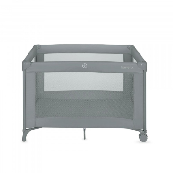 Lit parapluie bébé amelie compact avec matelas grey concrete Lionelo