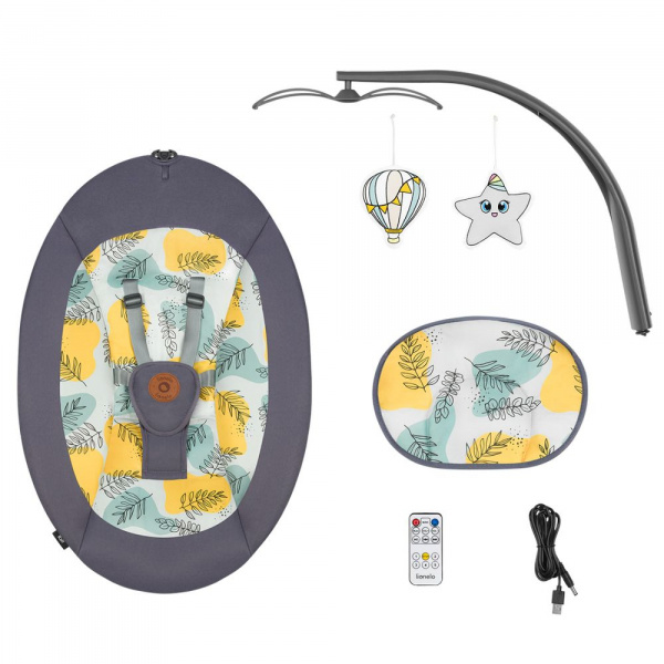 Transat balancelle rina grey concrete Lionelo