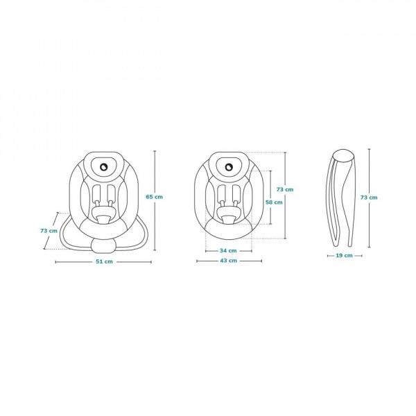 Balancelle pascal grey dove Lionelo