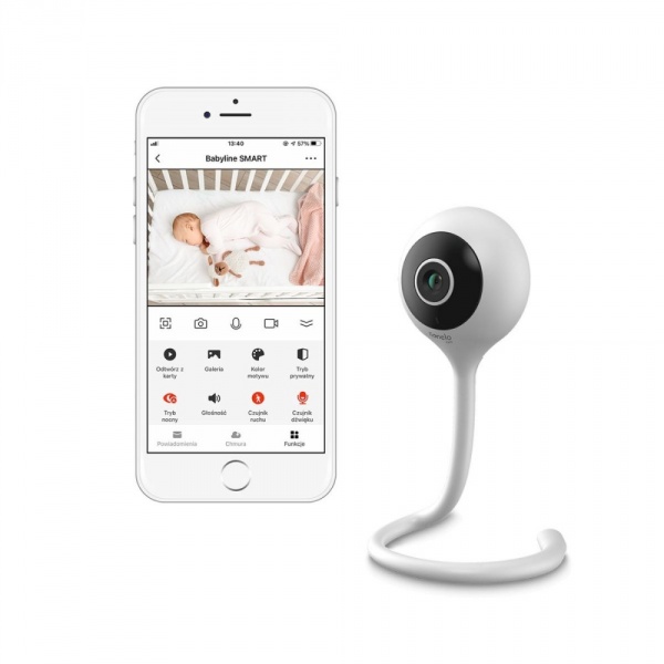 Babyphone vidéo connecté smart white Lionelo