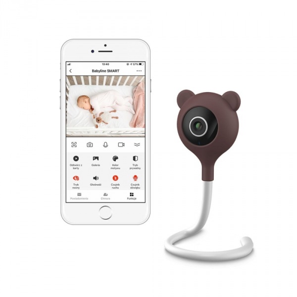Babyphone vidéo connecté smart white Lionelo