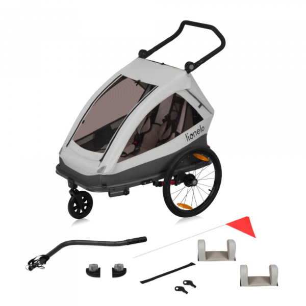 Remorque à vélo cama grey graphite Lionelo
