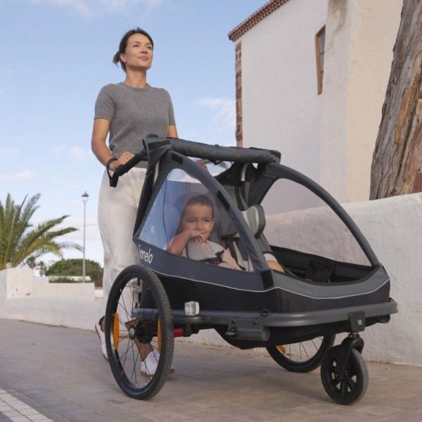 Remorque à vélo cama grey graphite Lionelo