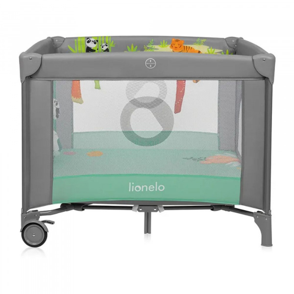 Parc bébé mille plus 100x100 cm pliable avec matelas grey green Lionelo
