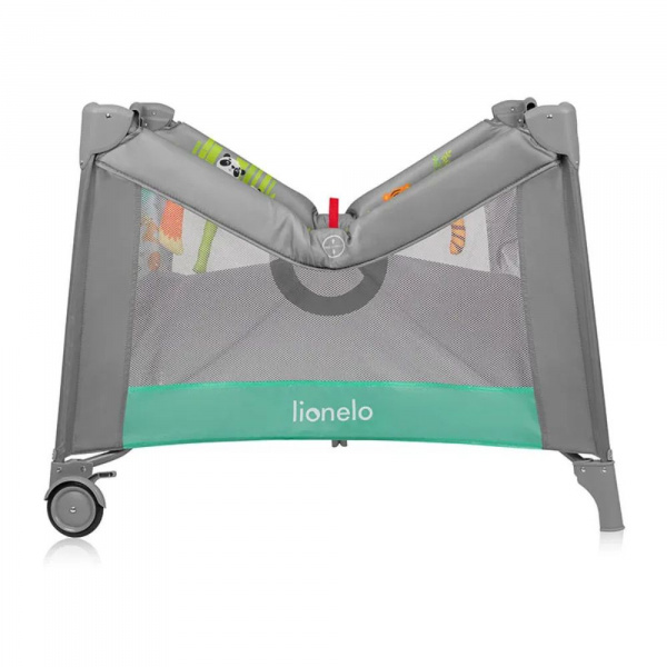 Parc bébé mille plus 100x100 cm pliable avec matelas grey green Lionelo