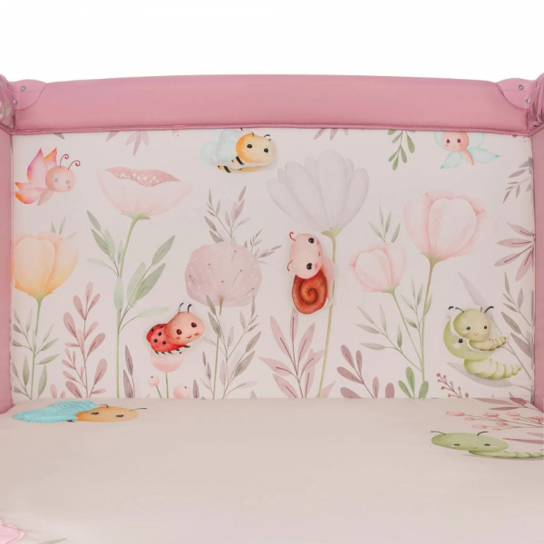 Parc bébé mille plus 100x100 cm pliable avec matelas pink Lionelo