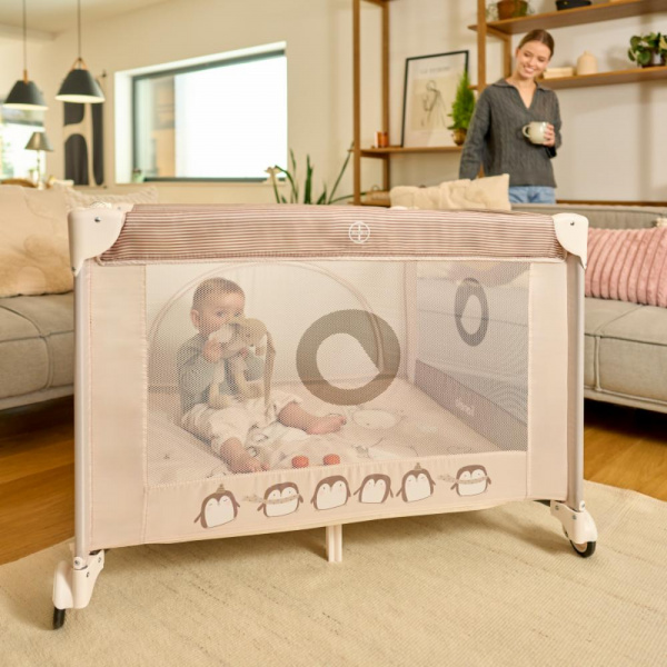 Parc bonnie 100 x 100 cm beige sand Lionelo