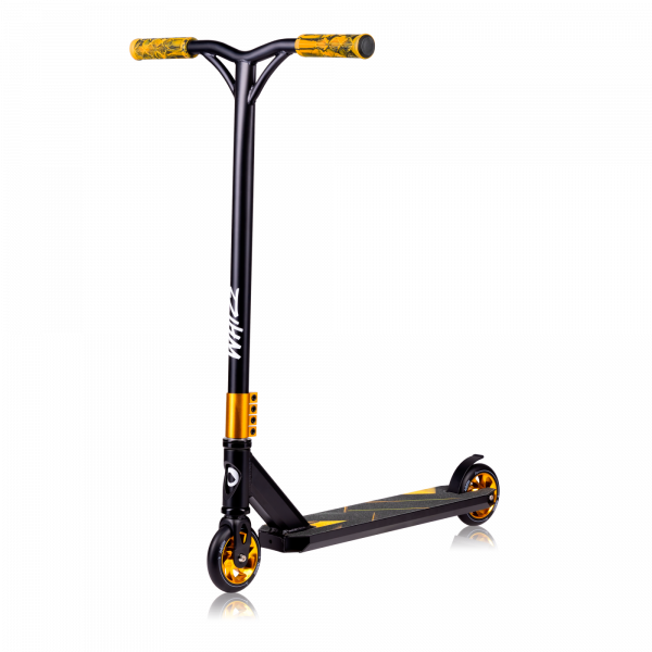 Trottinette enfant whizz - black carbon yellow Lionelo