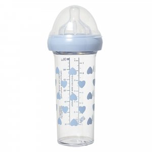 Biberon coeurs bleus 210 ml Le biberon francais