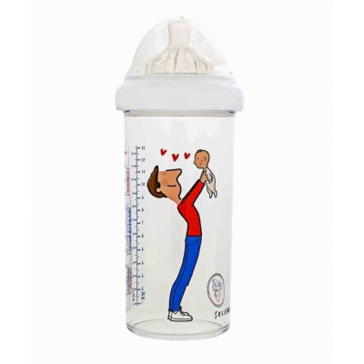Biberon papa 360 ml 6 mois+