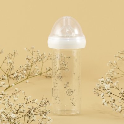 Biberon gypsophilia vert 240 ml 0-6 mois