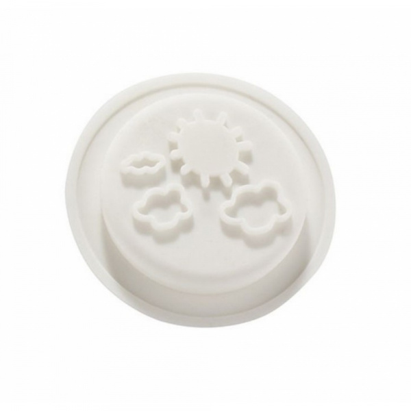 Lot de 2 opercules silicones amour et nuages Le biberon francais