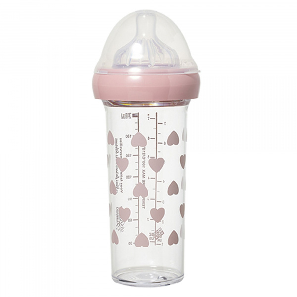 Biberon coeurs roses 210 ml Le biberon francais