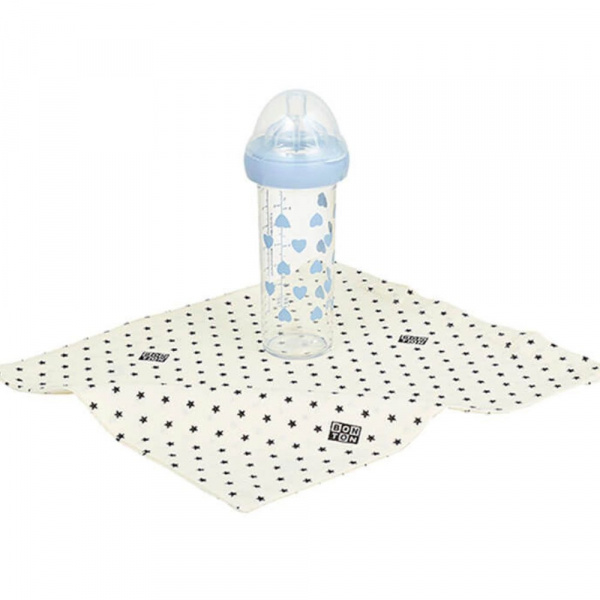 Biberon coeurs bleus 210 ml Le biberon francais