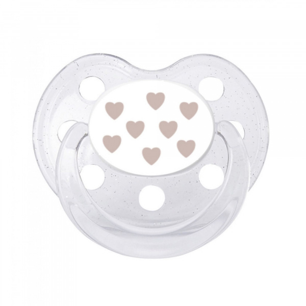 Sucette 0-6 mois coeurs roses Le biberon francais