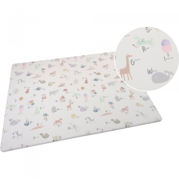 Tapis de jeu lavable en vinyle - alphabet Little gem