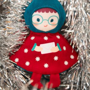 Lutin boule de noël réversible - lilli Lilliputiens