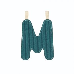 Lettre en tissu phosphorescente rose / bleue m Lilliputiens