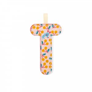 Lettre en tissu phosphorescente rouge t Lilliputiens