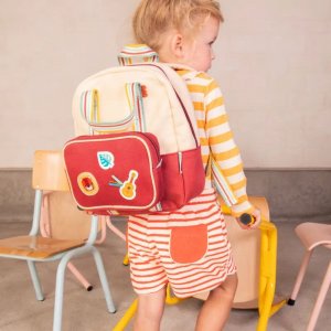 Sac à dos enfant beige ambre Lilliputiens