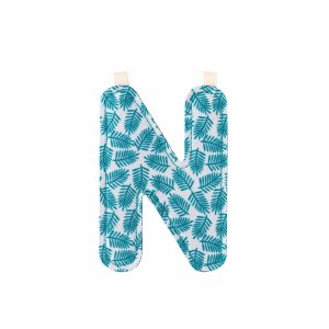 Lettre de l'alphabet décorative n Lilliputiens