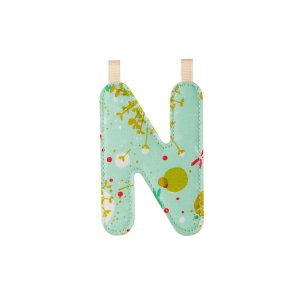 Lettre de l'alphabet décorative n Lilliputiens