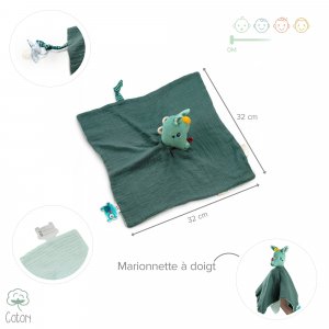 Doudou lange eco-friendly joe le dragon Lilliputiens