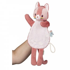 Doudou marionnette phosphorescente jeanne le chat Lilliputiens