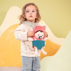 Poupée jeanne et son porte bébé Lilliputiens